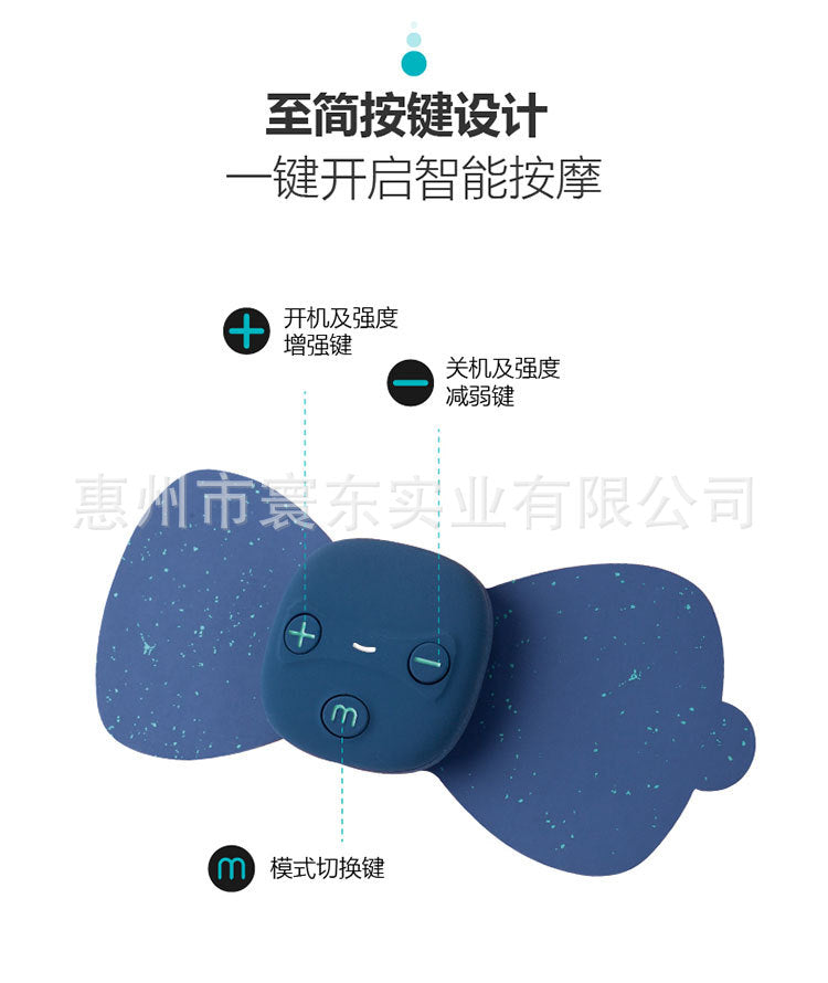 Portable pulse neck massager